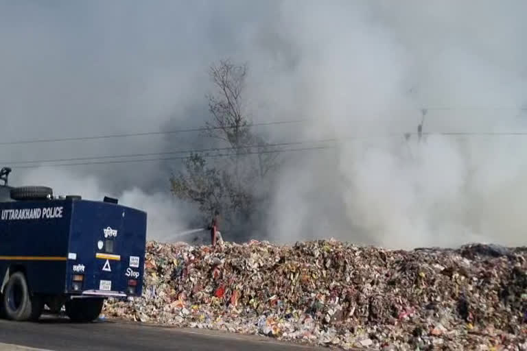 fire in Trenching ground