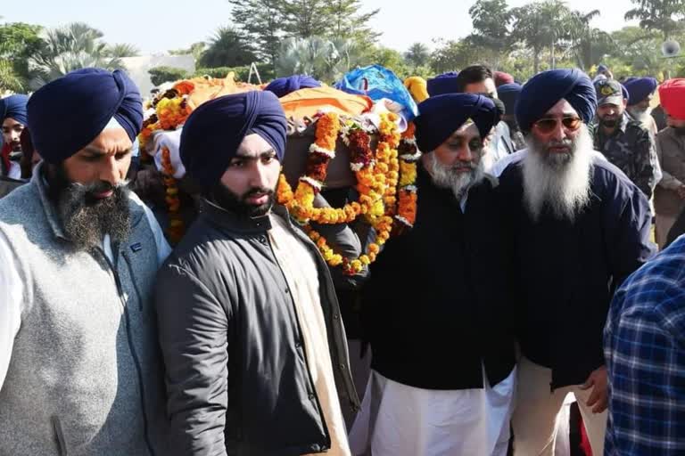 Funeral at his native village Brahmapura