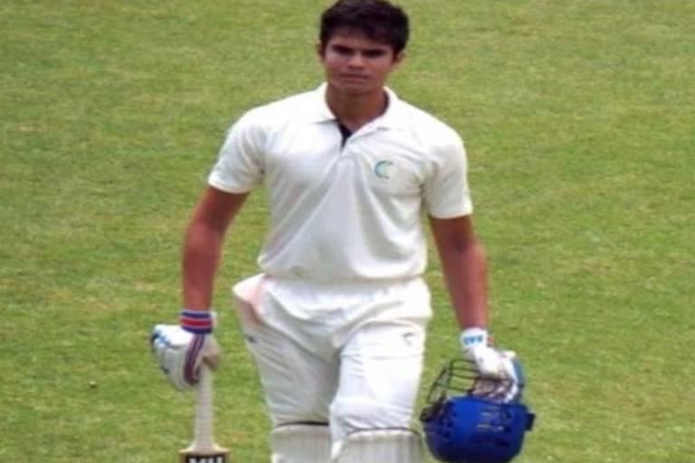 Ranji Trophy  Arjun Tendulkar  Sachin Tendulkar  अर्जुन तेंदुलकर  सचिन तेंदुलकर  रणजी ट्रॉफी