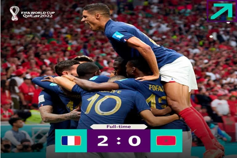 France advance to World Cup final, beat Morocco 2-0
