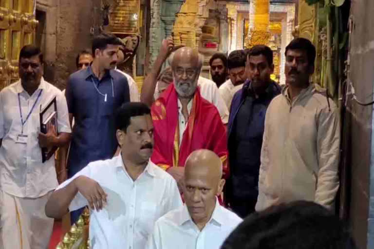 SUPERSTAR RAJINIKANTH AT TIRUMALA