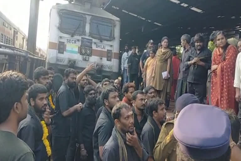 Dharna of Ayyappa devotees