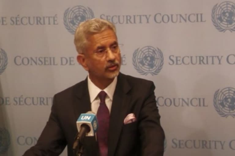 Etv Bharat External Affairs Minister Jaishankar in un