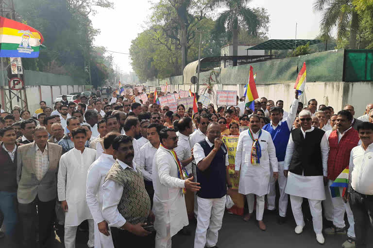 Protest on Sammed Shikhar declared tourist spot, silent procession in Rajasthan