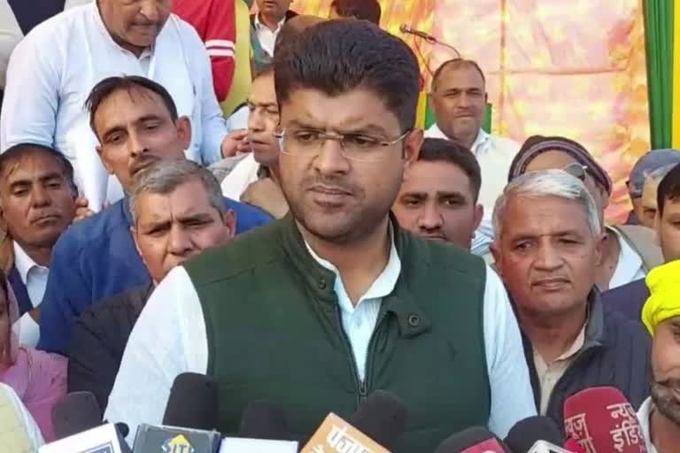 dushyant chautala on hisar airport