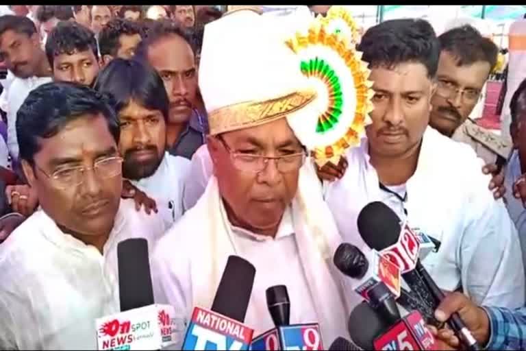 Opposition leader Siddaramaiah