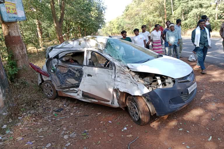 Road accident in dugali road dhamtari