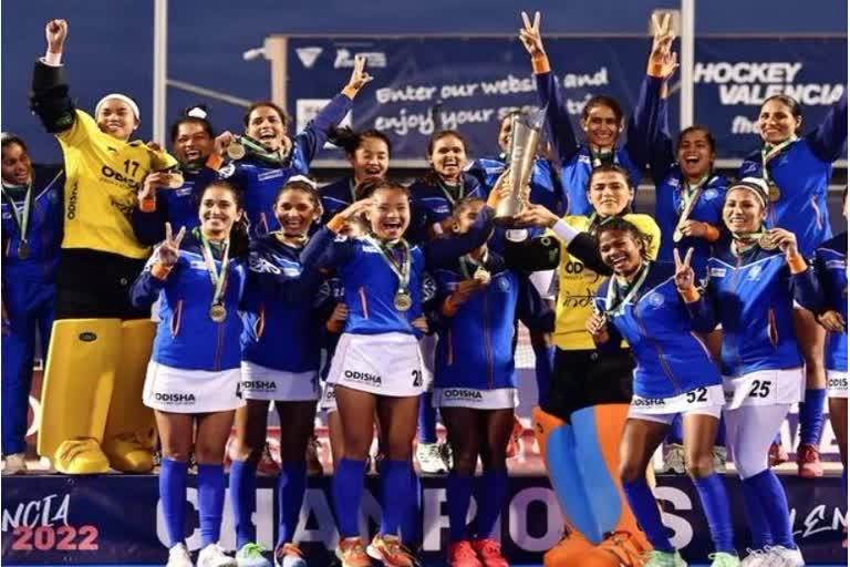 Sports Minister Meet Hare congratulated the Indian women hockey team on winning the FIH Nations Cup
