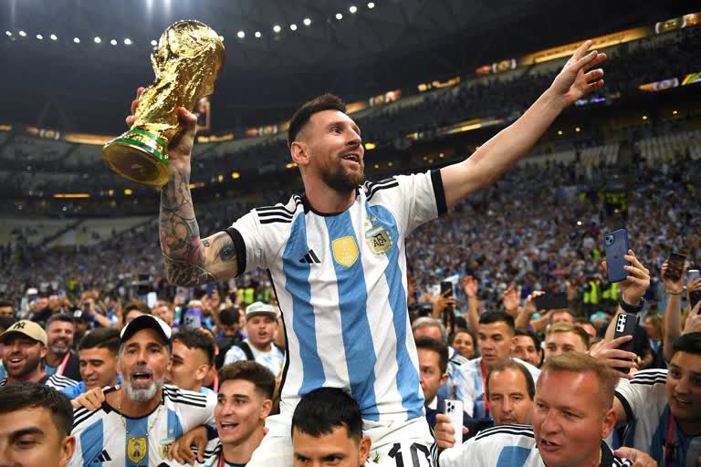 Messi reacted after won Qatar World cup  Qatar World cup  FIFA World cup 2022  Lionel Messi  Argentina won Qatar World cup  മെസിക്കിത് സ്വപ്‌ന സാക്ഷാത്‌കാരം  ലയണല്‍ മെസി  ലോകകപ്പ് വിജയത്തിന് ശേഷം ലയണല്‍ മെസി  അര്‍ജന്‍റീന