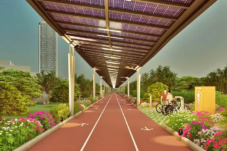 Cycling track in Hyderabad