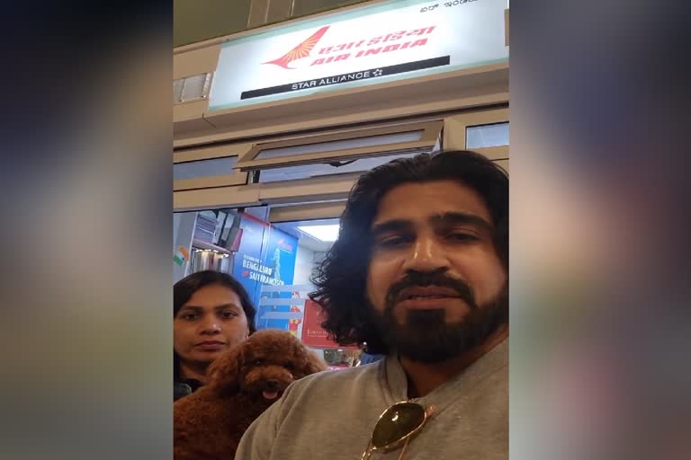 refusing to take a dog on a air india plane