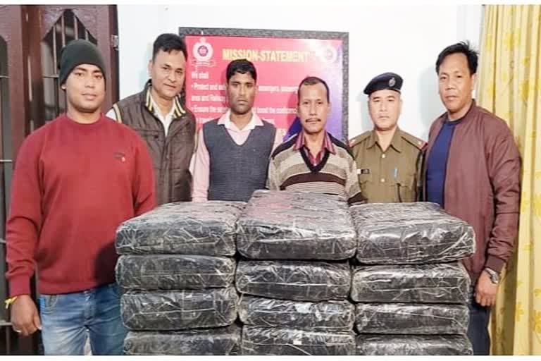 Ganja seized from train in Lamding