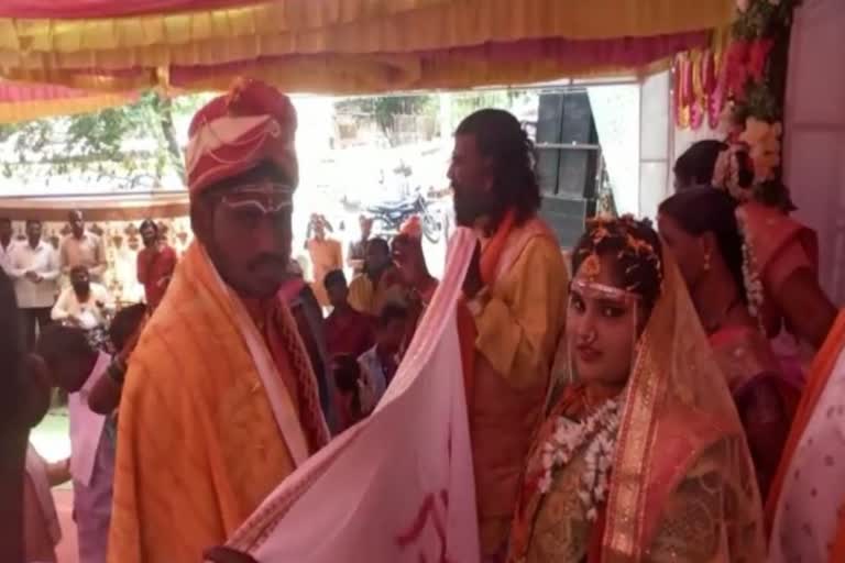 Wedding Ceremony In Cemetery