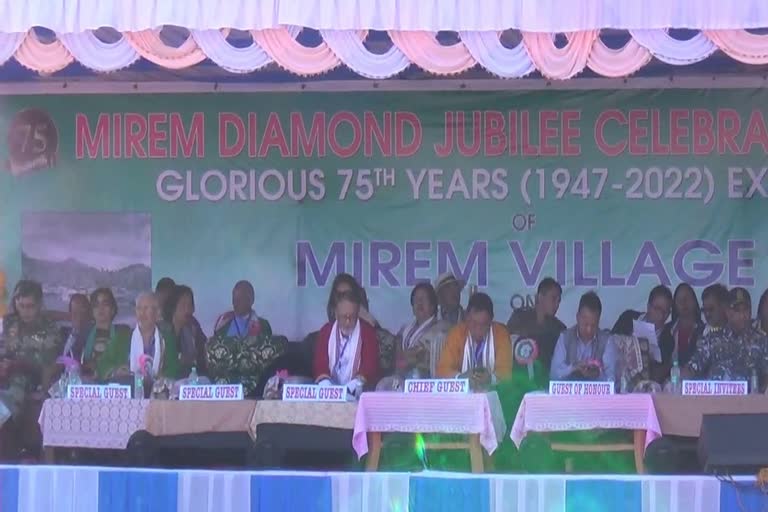 Diamond Jubilee Celebration of Mirem Village in Siyang Arunachal Pradesh