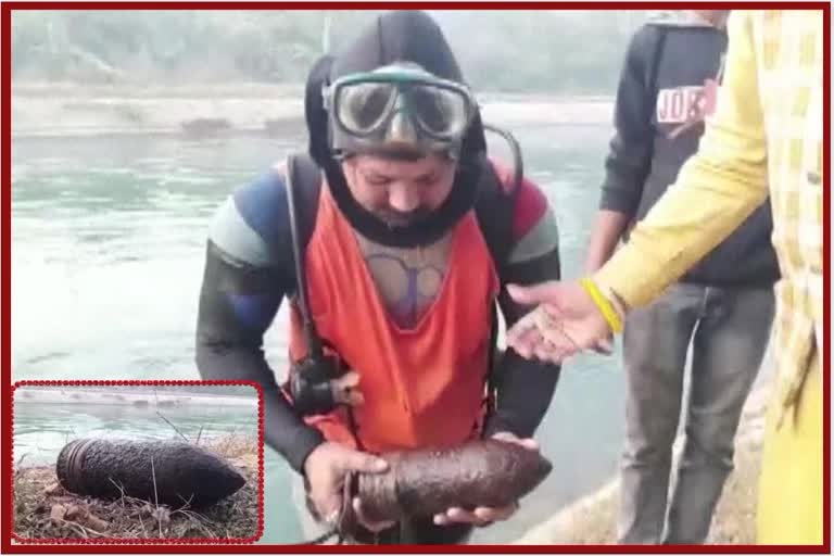 Bomb like object found by a diver in Bhakra Canal Nabha Road Patiala