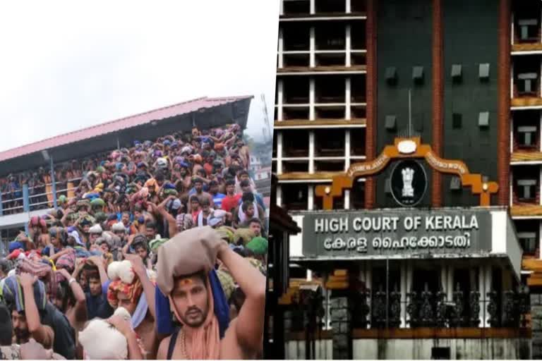 transport woos of Sabarimala pilgrims  ശബരിമല തീര്‍ഥാടകരുടെ യാത്രാക്ലേശം  കെഎസ്ആര്‍ടിസി ബസുകള്‍ പമ്പയില്‍ സര്‍വീസ്  ശബരിമല തീർഥാടകർ  ശബരിമല വാര്‍ത്തകള്‍  ശബരിമല യാത്രാക്ലേശത്തില്‍ ഹൈക്കോടതി  high court on transport problem of Sabarimala