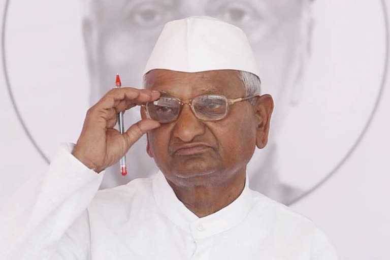 Social worker Anna Hazare
