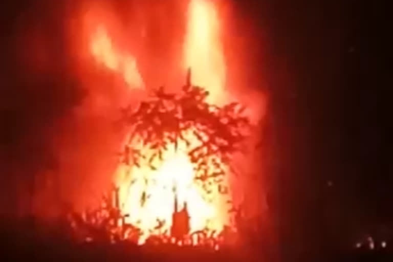 The BBCL mining area in Dhanbad turns into inferno