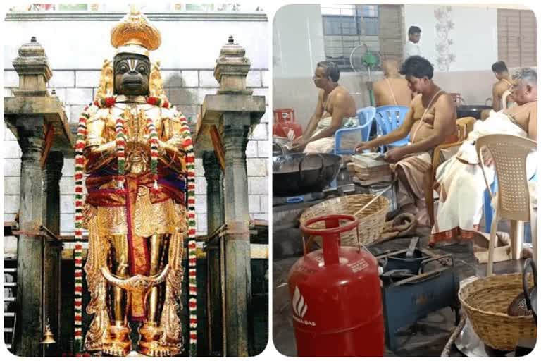 நாமக்கல் ஆஞ்சநேயருக்கு 1 லட்சம் வடைகல் சுடும் பணி விறுவிறுப்பு