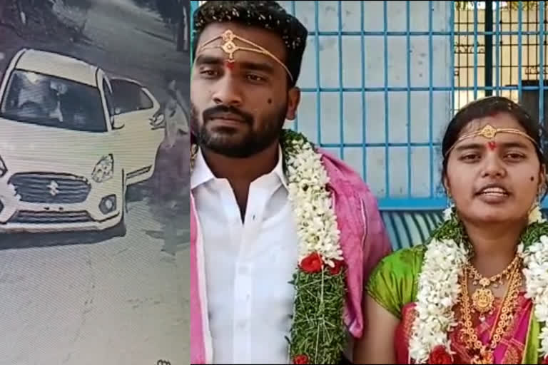 Unidentified men were seen shoving an 18-year-old girl into a get-away car laying in wait in Telangana's Rajanna Sircilla district. The girl later released a video statement stating that she was never kidnapped and in fact she was married.