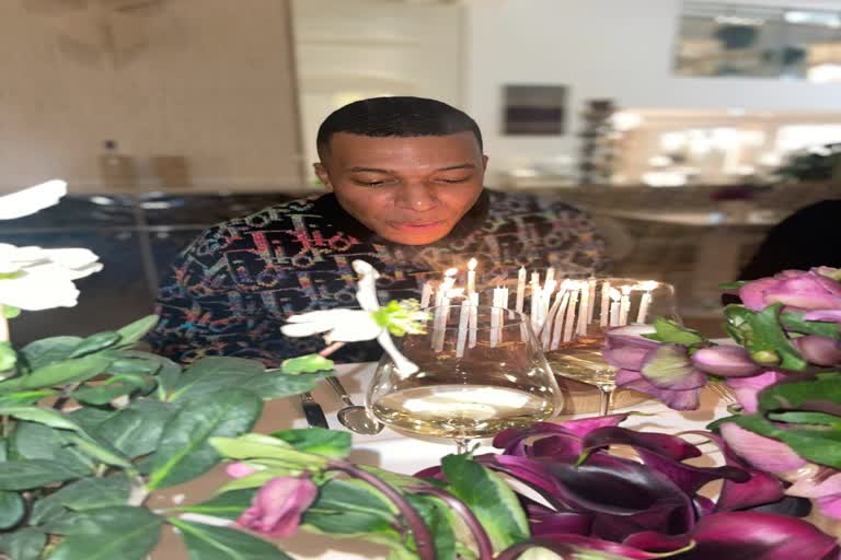 French Football player Kylian Mbappe 24th birthday