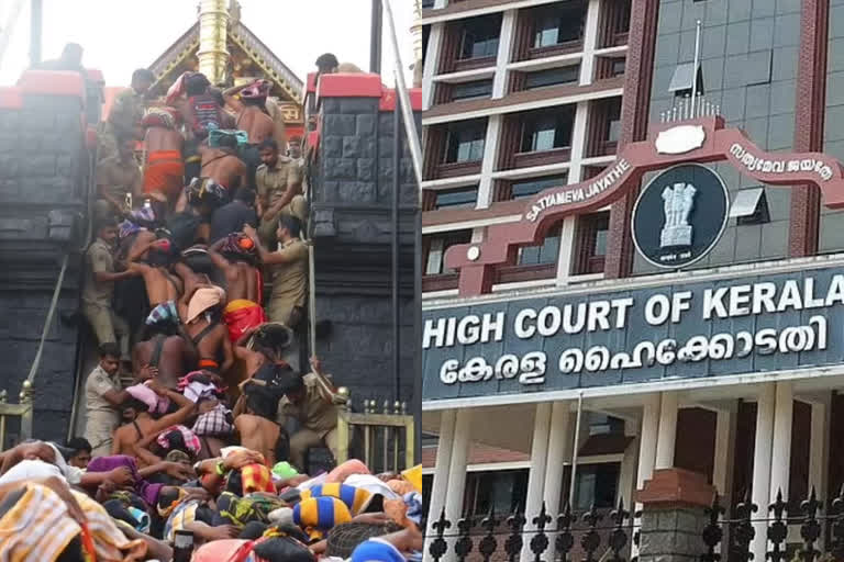 ശബരിമല  ശബരിമല തീർഥാടനം  Sabarimala  ശബരിമലയിലെ തിരക്ക്  കെഎസ്ആർടിസി  കെഎസ്ആർടിസി ശബരിമല  KSRTC Sabarimala  SABARIMALA PILGRIMS  SABARIMALA PILGRIMS HIGH COURT  ശബരിമലയിൽ തിരക്ക്  Crowded at Sabarimala  ഹൈക്കോടതി ദേവസ്വം ബെഞ്ച്  High Court Devaswom Bench  High court Direction ksrtc to run maximum services