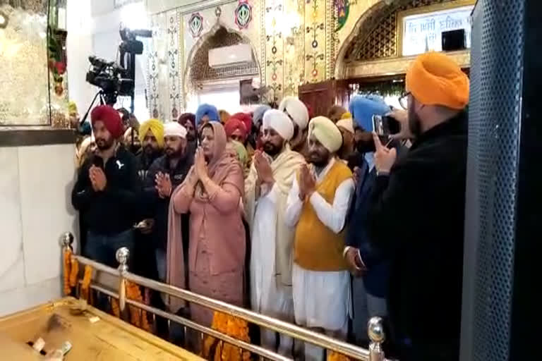 sri Chamkaur Sahib paid obeisance Former CM Channi