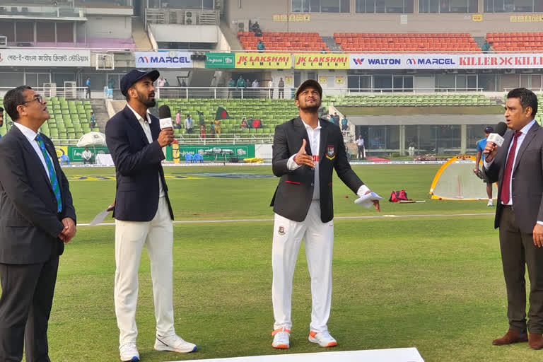 bangladesh vs india  bangladesh vs india second test  bangladesh vs india second test toss updation  bangladesh vs india live  BAN VS IND  ഇന്ത്യ  ഷാക്കിബ് അല്‍ ഹസന്‍  ജയ്‌ദേവ് ഉനദ്‌ഘട്ട്  ബംഗ്ലാദേശ്  ഇന്ത്യ ബംഗ്ലാദേശ്  ബംഗ്ലാദേശ് ഇന്ത്യ ടെസ്റ്റ്