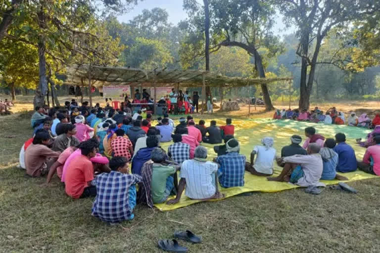 Villagers protest against BSF camp in Chhattisgarh's Kanker