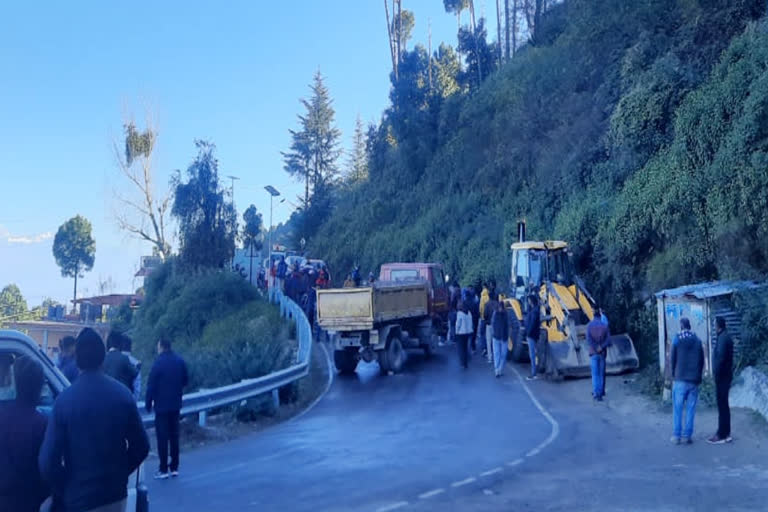 Dumper slipped Due to frost