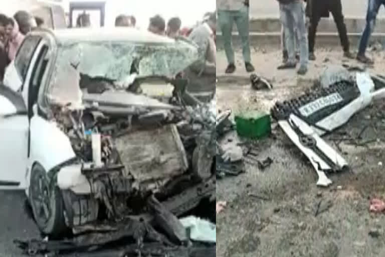 car and truck collided in Ajmer, 4 car passengers died in the incident