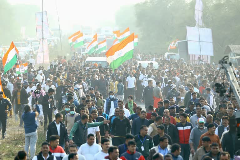 Rahul Gandhis Bharat Jodo Yatra in Delhi