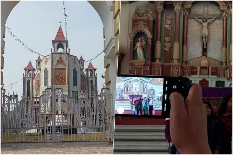 St Joseph the Worker Cathedral of Raiganj preparing for Christmas 2022