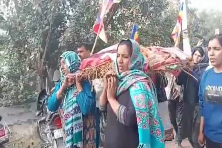 Daughter in law cremated mother in law in Sonipat