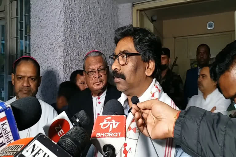 CM Hemant Soren met Father Felix Toppo