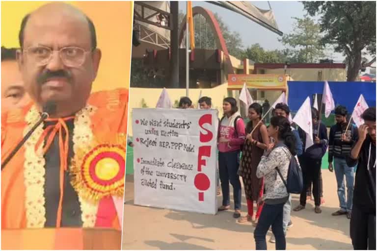 Governor C V Ananda Bose met with Agitating Students of Jadavpur University during Convocation Ceremony