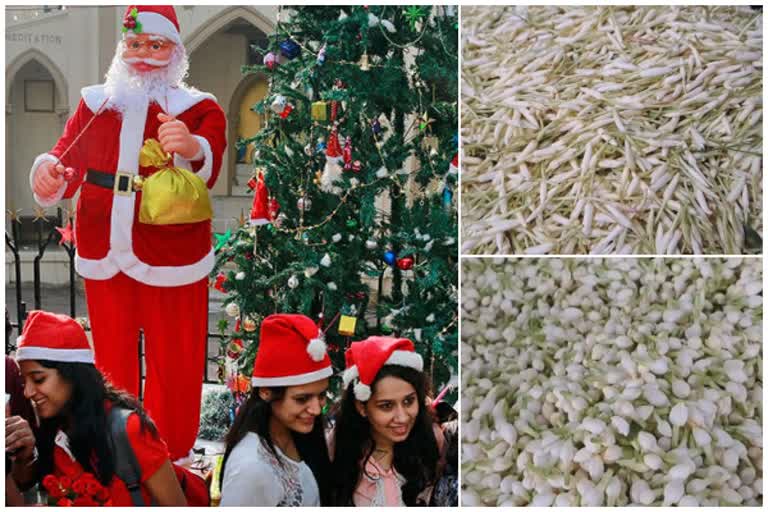 Christmas Eve: தோவாளை சந்தையில் பூக்கள் விலை உயர்வு!