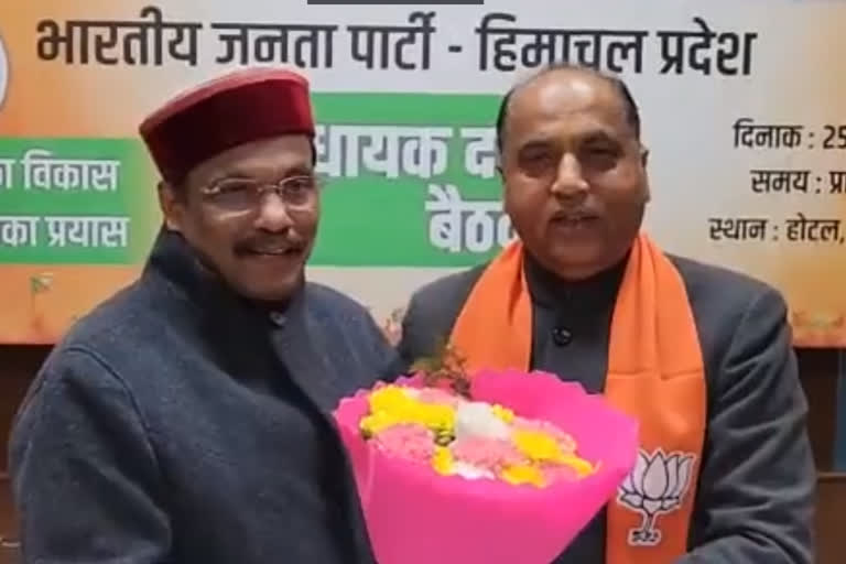 Former Himachal CM Jai Ram Thakur named leader of BJP legislative party