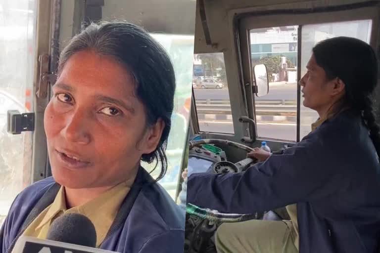First woman driver in up