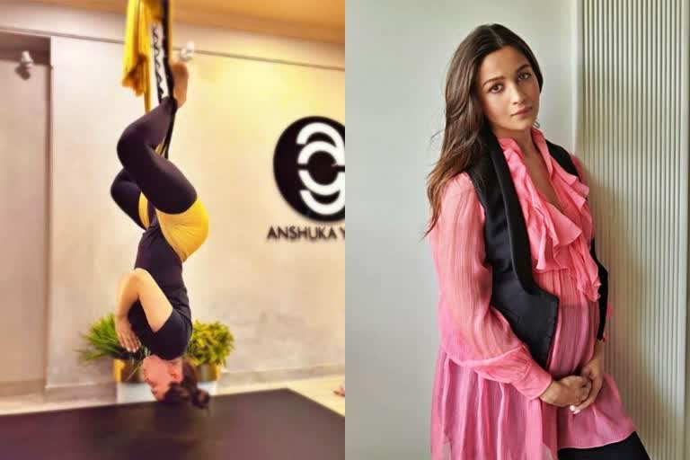 Alia did Aerial Yoga only one and a half months after delivery how good is it for a new mom
