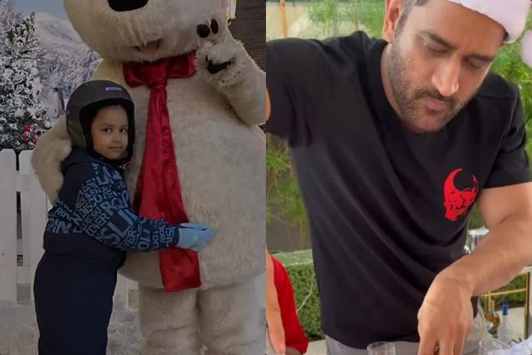 Ziva  Singh Dhoni Christmas Celebrations