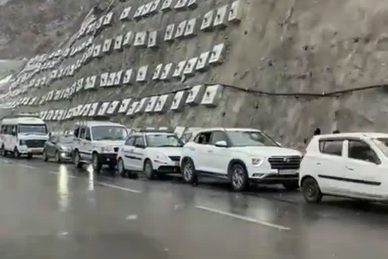 Snowfall At Atal Tunnel Rohtang