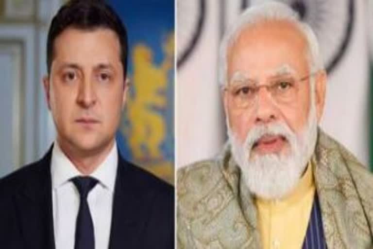 पीएम मोदी यूक्रेनी राष्ट्रपति ज़ेलेंस्की