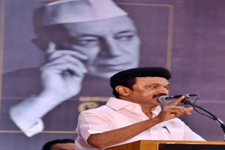 'Speeches by heiors of Gandhi, Nehru will be bitter to heirs of Godse' : M.K. Stalin