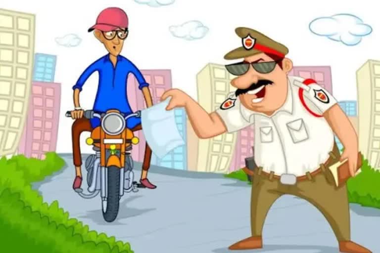 Bike owner fined 16,000 for violating traffic rules