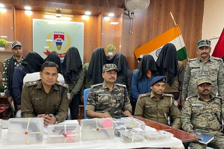 Police arrested seven Naxalite