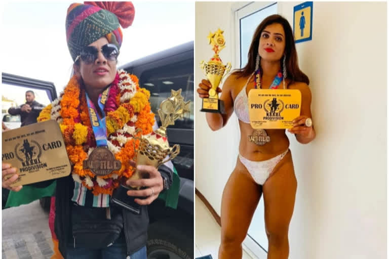 RAJASTHAN FEMALE BODY BUILDER PRIYA SINGH WON GOLD MEDAL IN THAILAND BODYBUILDING COMPETITION