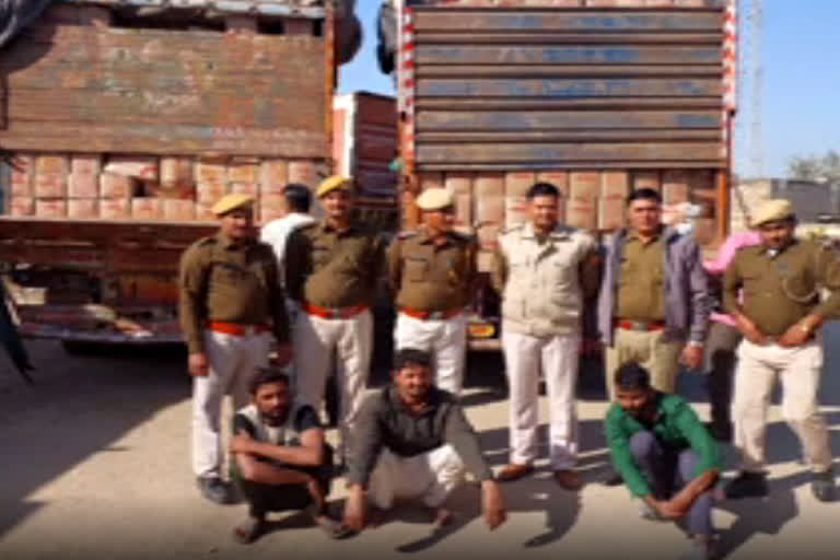 two trucks caught in goods transport case