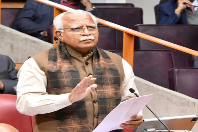 cm manohar lal khattar on debt on haryana