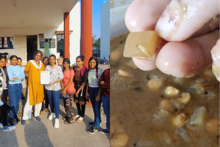 Students forced to eat substandard food